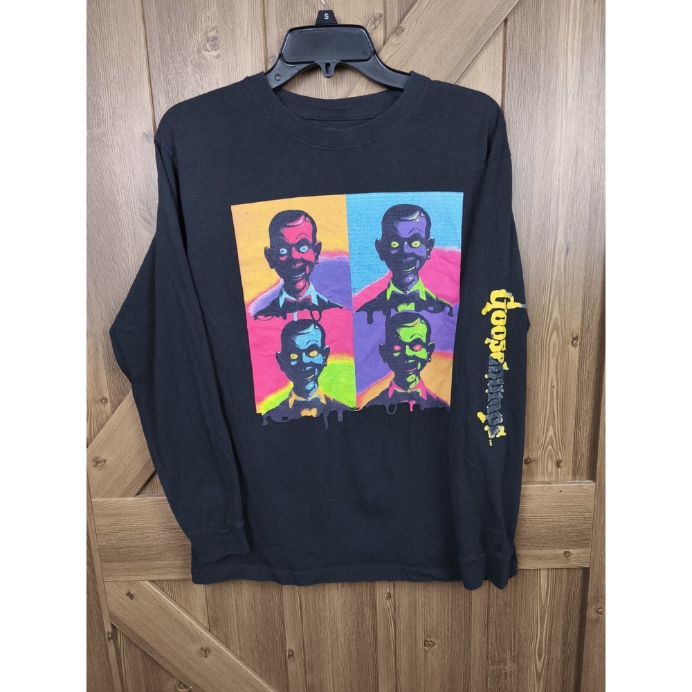 Goosebumps Long Sleeve Graphic Slappy Tee Mens Medium Horror Shirt‎